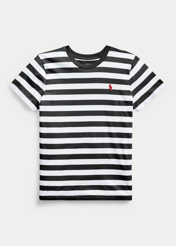 Polo Ralph Lauren Striped Cotton Jersey T Shirt Dame Danmark (DCJZP5187)